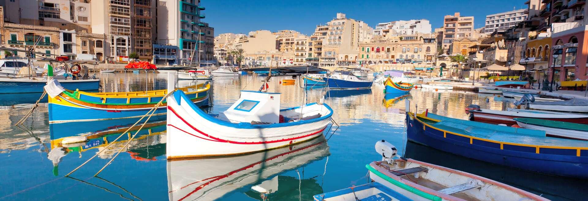 Séjour linguistique Malte, Sliema, port