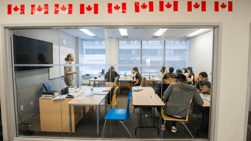 Séjour linguistique Canada, CES Toronto, Leçons