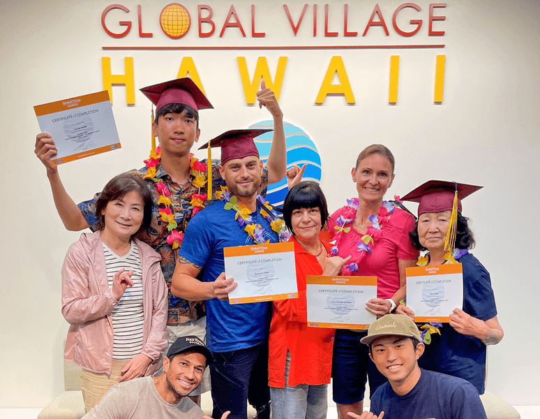 Séjour linguistique USA, Hawaii, Global Village Hawaii, étudiants