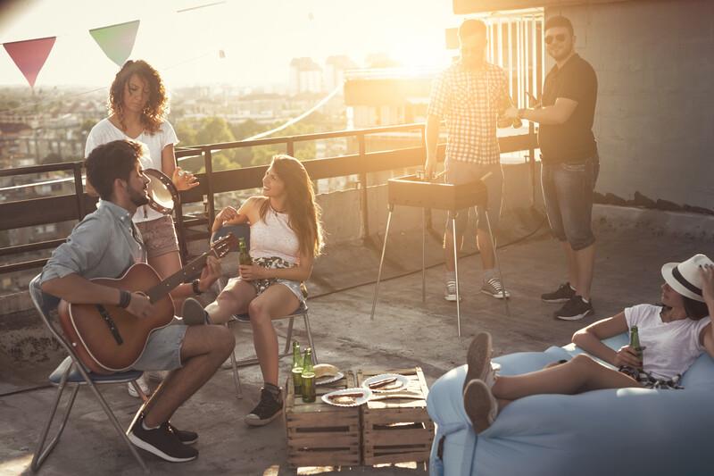 Séjour linguistique États-Unis, Rooftop-Party