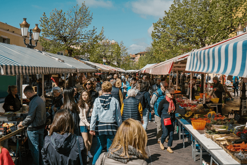 Sprachaufenthalt Frankreich, Nizza - Markt