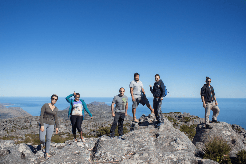Sprachaufenthalt Südafrika, Kapstadt, EC Capetown - Studenten Tablemountain