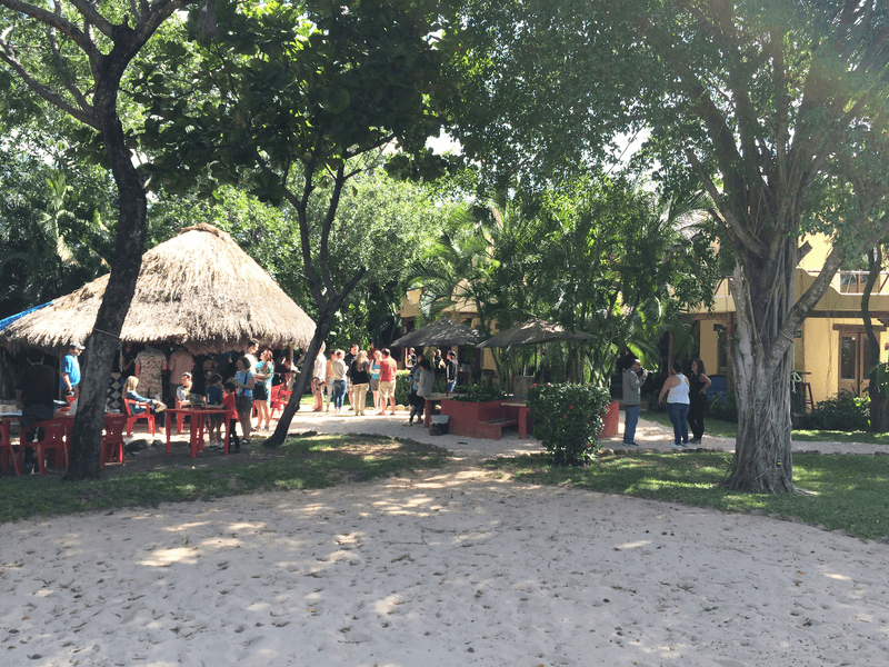 Sprachaufenthalt Mexico, Playa del Carmen - Don Quijote Playa del Carmen - Garten