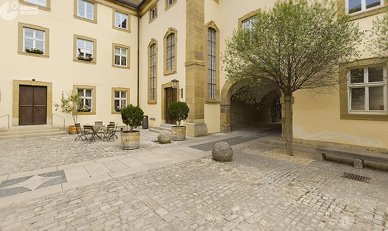 Sprachaufenthalt Deutschland, Schwäbisch Hall - Goethe Institut Schwäbisch Hall - Innenhof