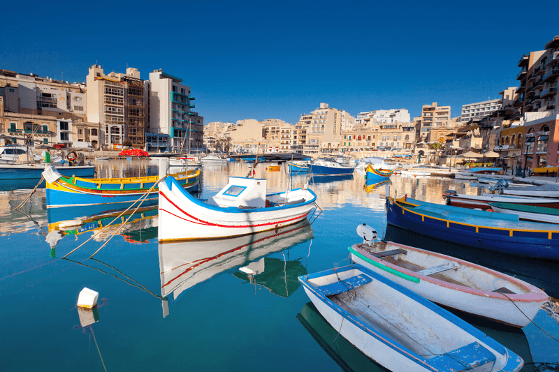 Séjour linguistique Malte, Sliema - port
