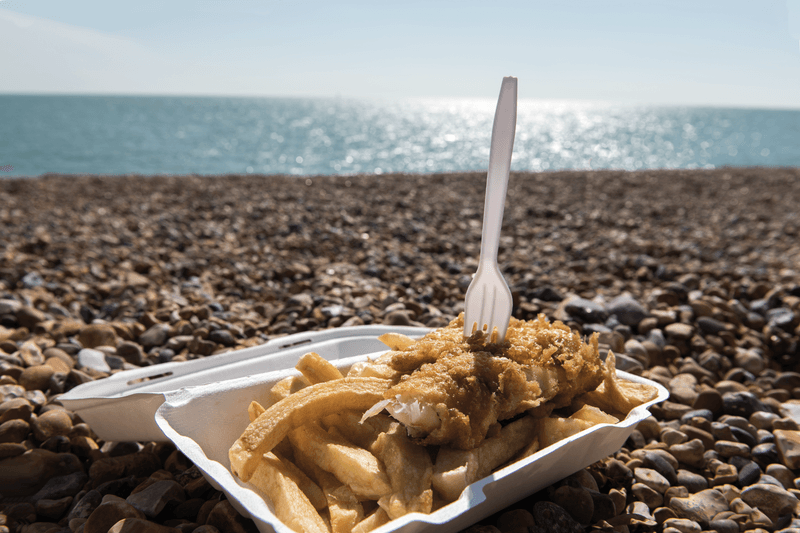 Sprachaufenthalt England, Brighton - Fish n Chips
