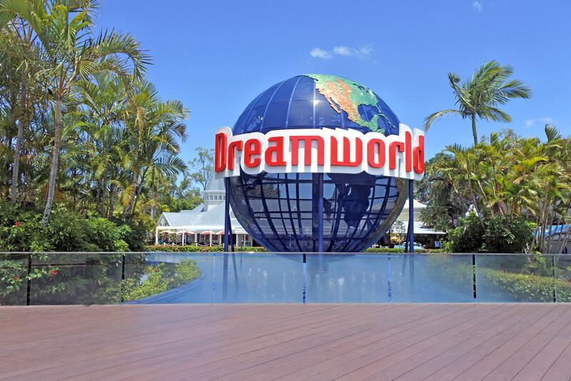GOLD COAST - JAN 11 2019:Dreamworld theme park and zoo situated on the Gold Coast in Queensland. It's Australia's largest theme park with over 40 ride