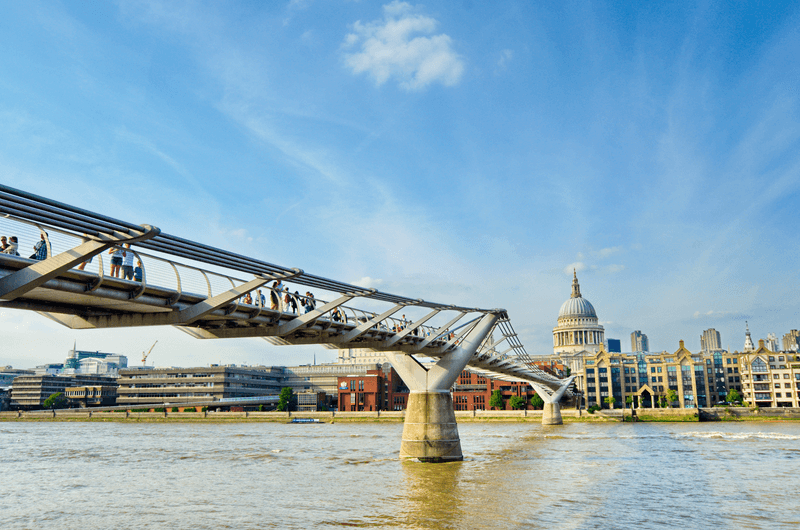 Sprachaufenthalt England, London - Millenial Bridge