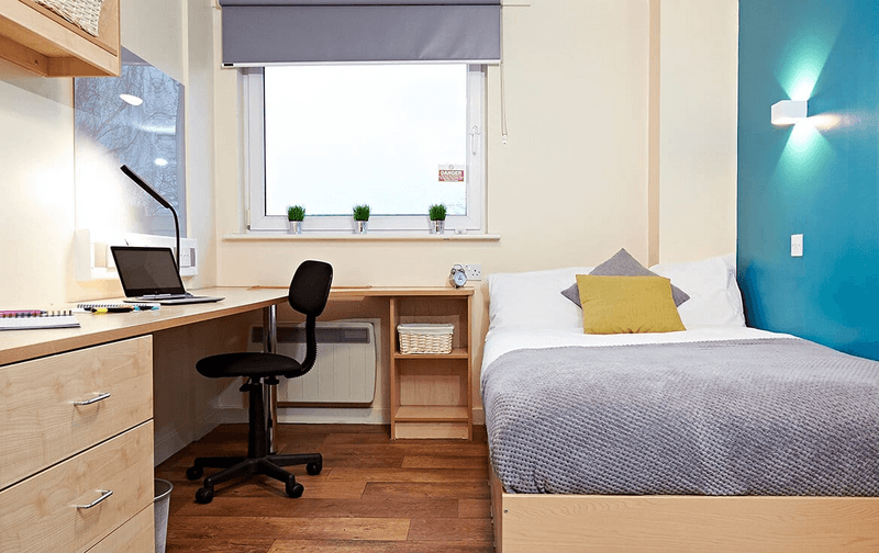 Sprachaufenthalt England, Leeds - CES Leeds - Accommodation - Residenz Campus Living - Schlafzimmer