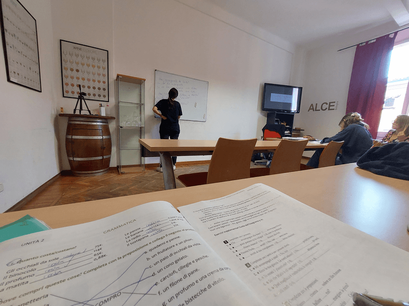 Sprachaufenthalt Italien, Bologna - ALCE Bologna - Klassenzimmer