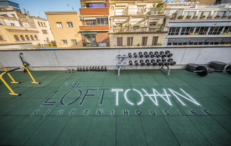 Srachaufenthalt Spanien, Barcelona - Expanish Barcelona - Accommodation - The Loft Town - Terrasse