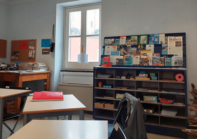Sprachaufenthalt Italien, Sestri Levante - Scuola ABC - Klassenzimmer