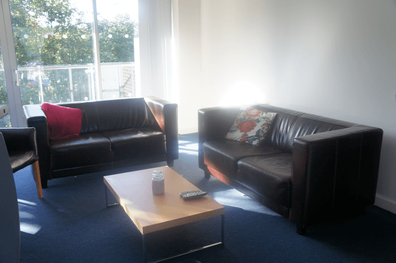 Sprachaufenthalt Irland, Cork - ACET - Accommodation - Apartment - Victoria Mills - Wohnzimmer
